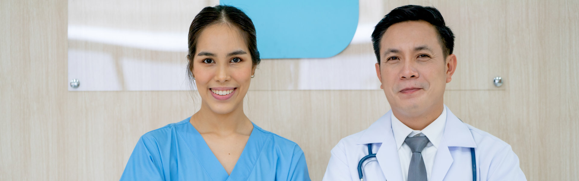 two person smiling